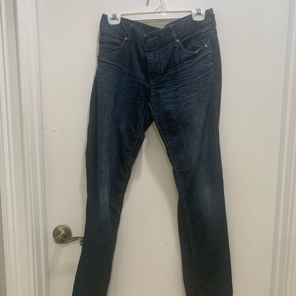 2/$5 Express Women's Deep Indigo Straight Leg Jeans